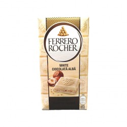 Ciocolata alba cu alune Ferrero Rocher 90 gr.